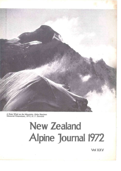 New Zealand Alpine Journal 1972 Vol 25 cover